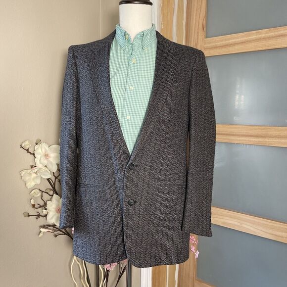 JAGUAR 4/40 MULTICOLOR TWEED WOOL BLAZER SPORT COAT SIZE 40L - Picture 1 of 11
